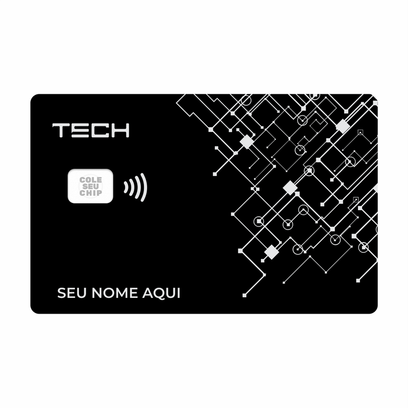 METACARD - Cartão De Plástico Com Impressão Digital UV - Tech Black