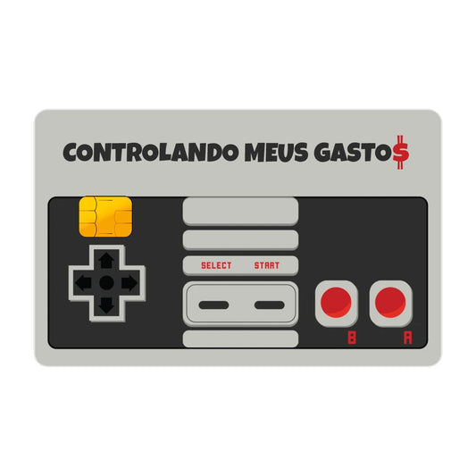 Adesivo Para Cartão - Controlando Meus Gastos