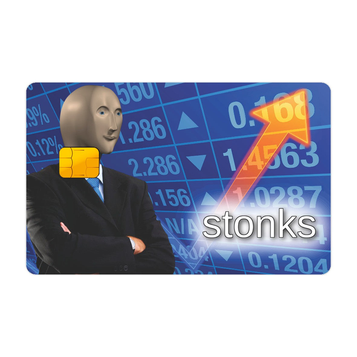 CAPACARD - Película Adesiva Para Cartão - Stonks