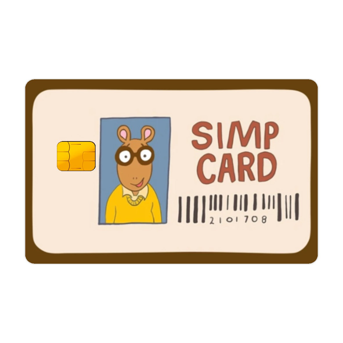 CAPACARD - Película Adesiva Para Cartão - Simp Card