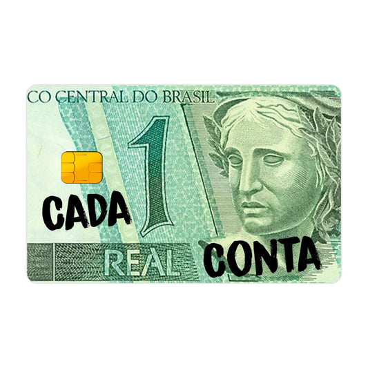 CAPACARD - Película Adesiva Para Cartão - Cada 1 Real Conta