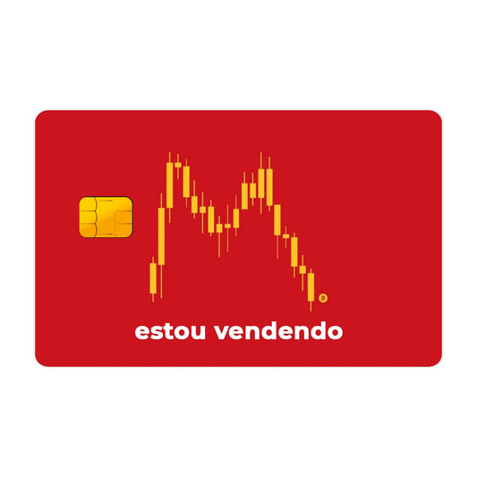 Adesivo Para Cartão - Estou Vendendo