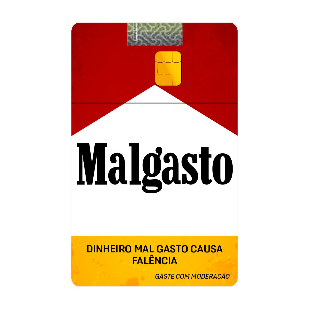 Adesivo Para Cartão - Malgasto