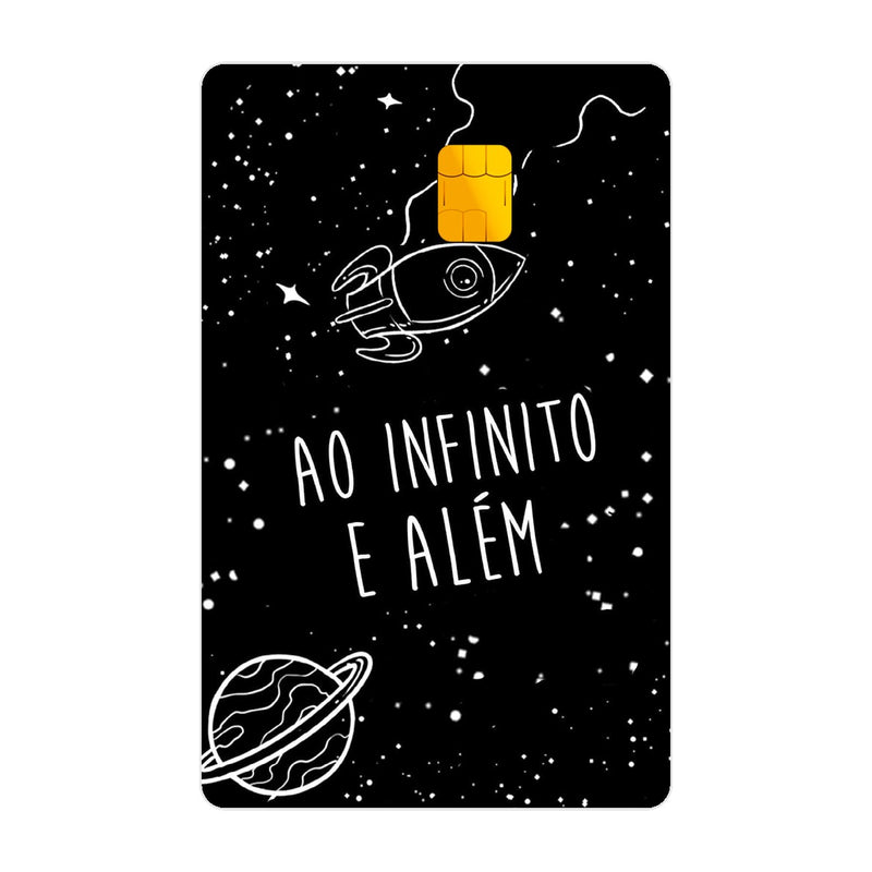 CAPACARD - Película Adesiva Para Cartão - Ao Infinito E Além