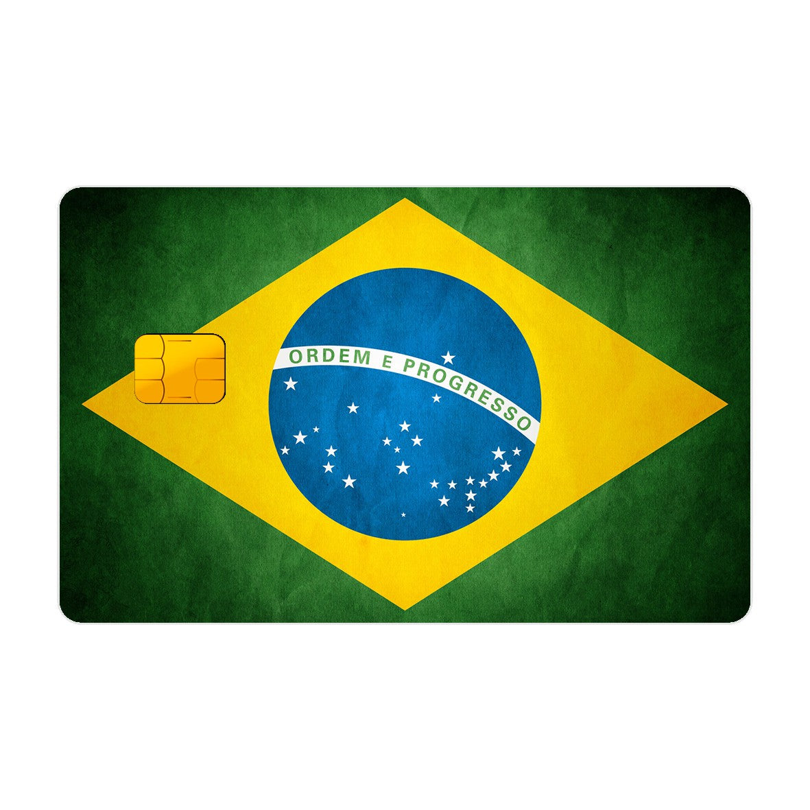 CAPACARD - Película Adesiva Para Cartão - Bandeira Do Brasil