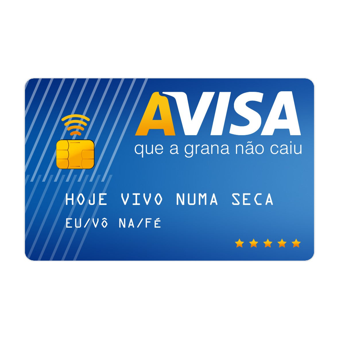 Adesivo Para Cartão - Avisa