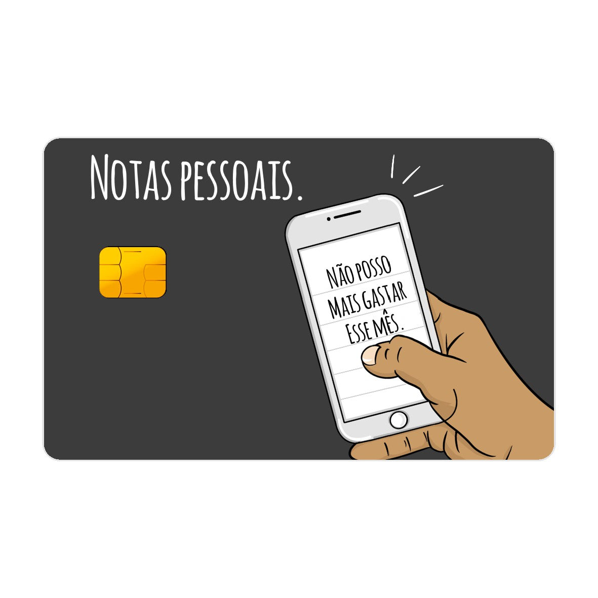 CAPACARD - Película Adesiva Para Cartão - Notas Pessoais