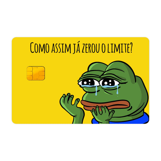 Adesivo Para Cartão - Como Assim Já Zerou O Limite