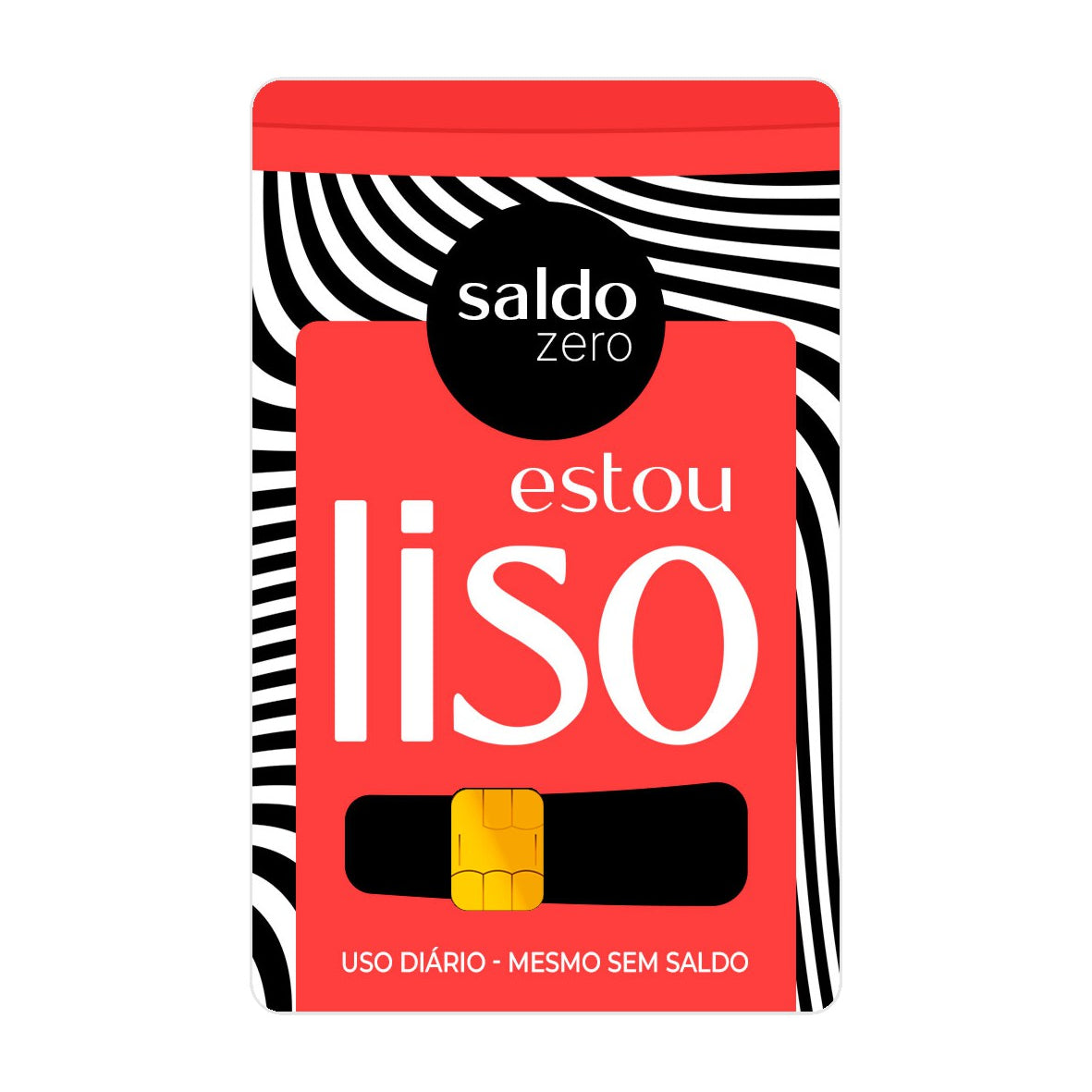 Adesivo Para Cartão - Estou Liso