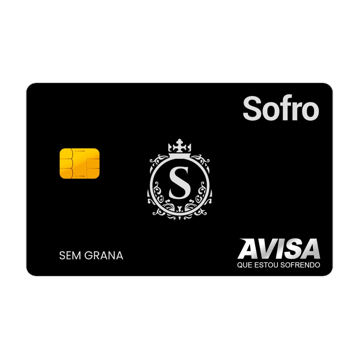 Adesivo Para Cartão - Sofro