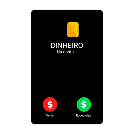 Adesivo Para Cartão - Dinheiro Na Conta