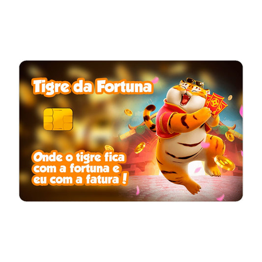 Adesivo Para Cartão - Tigre Da Fortuna