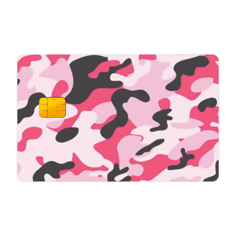 CAPACARD - Película Adesiva Para Cartão -  Camuflagem Rosa