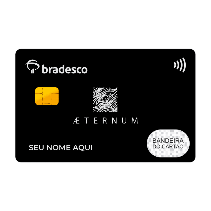 CAPACARD - Película Adesiva Para Cartão Frente e Verso - Bradesco Aeternum