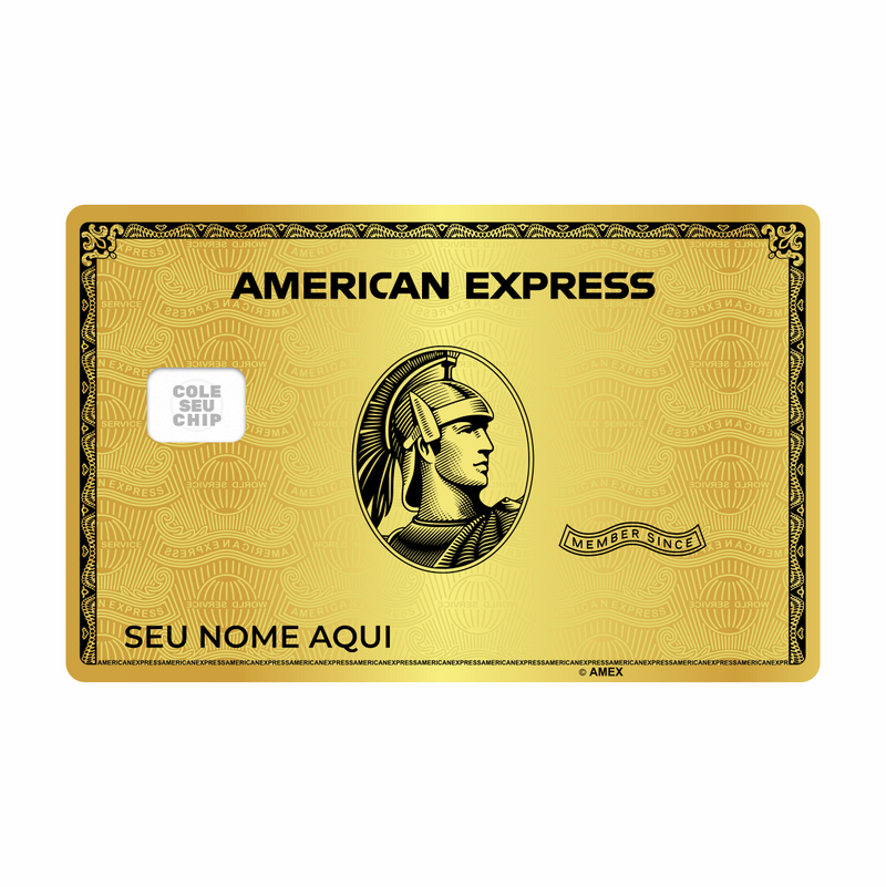 METACARD - Cartão De Plástico Com Impressão Digital UV - Amex Gold