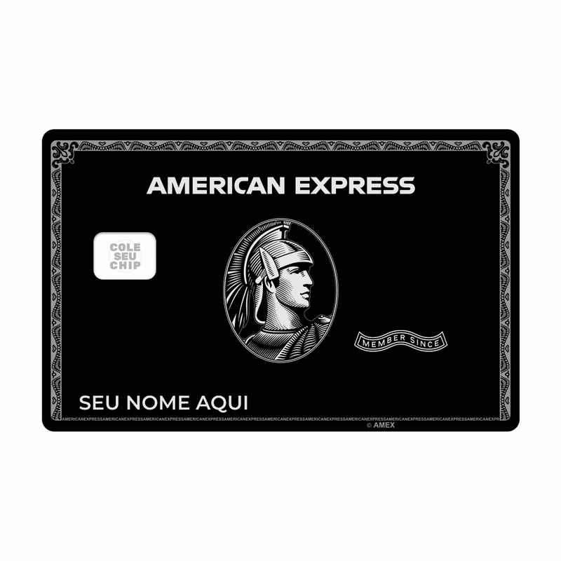 METACARD - Cartão De Plástico Com Impressão Digital UV - Amex Centurion