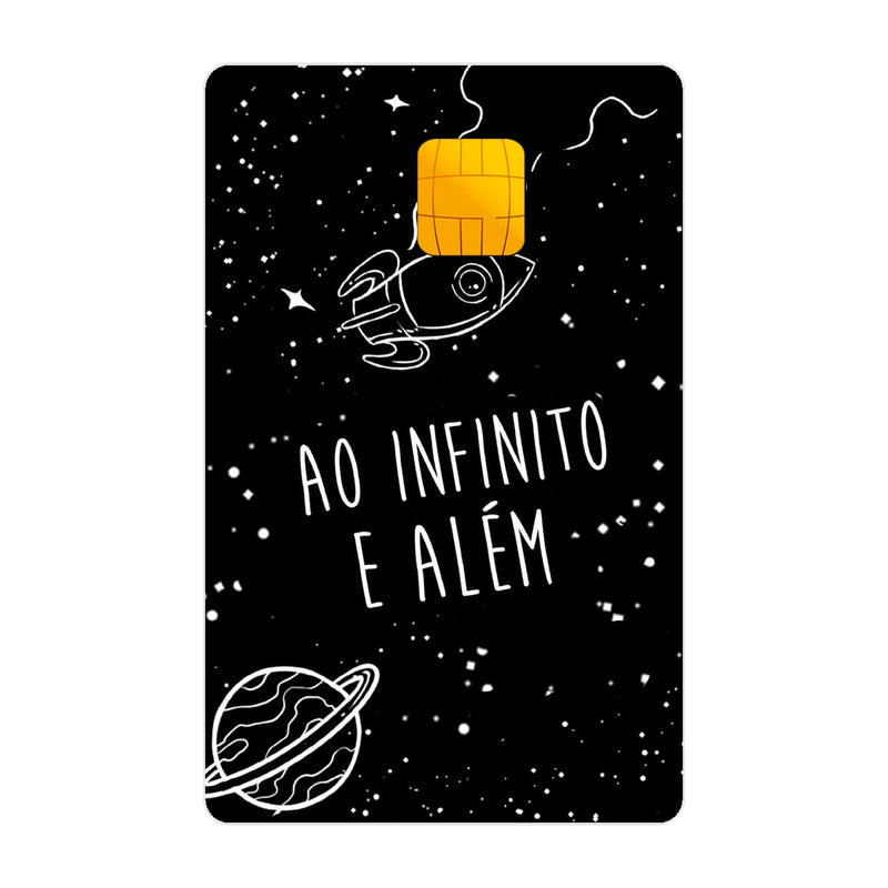 CAPACARD - Película Adesiva Para Cartão - Ao Infinito E Além