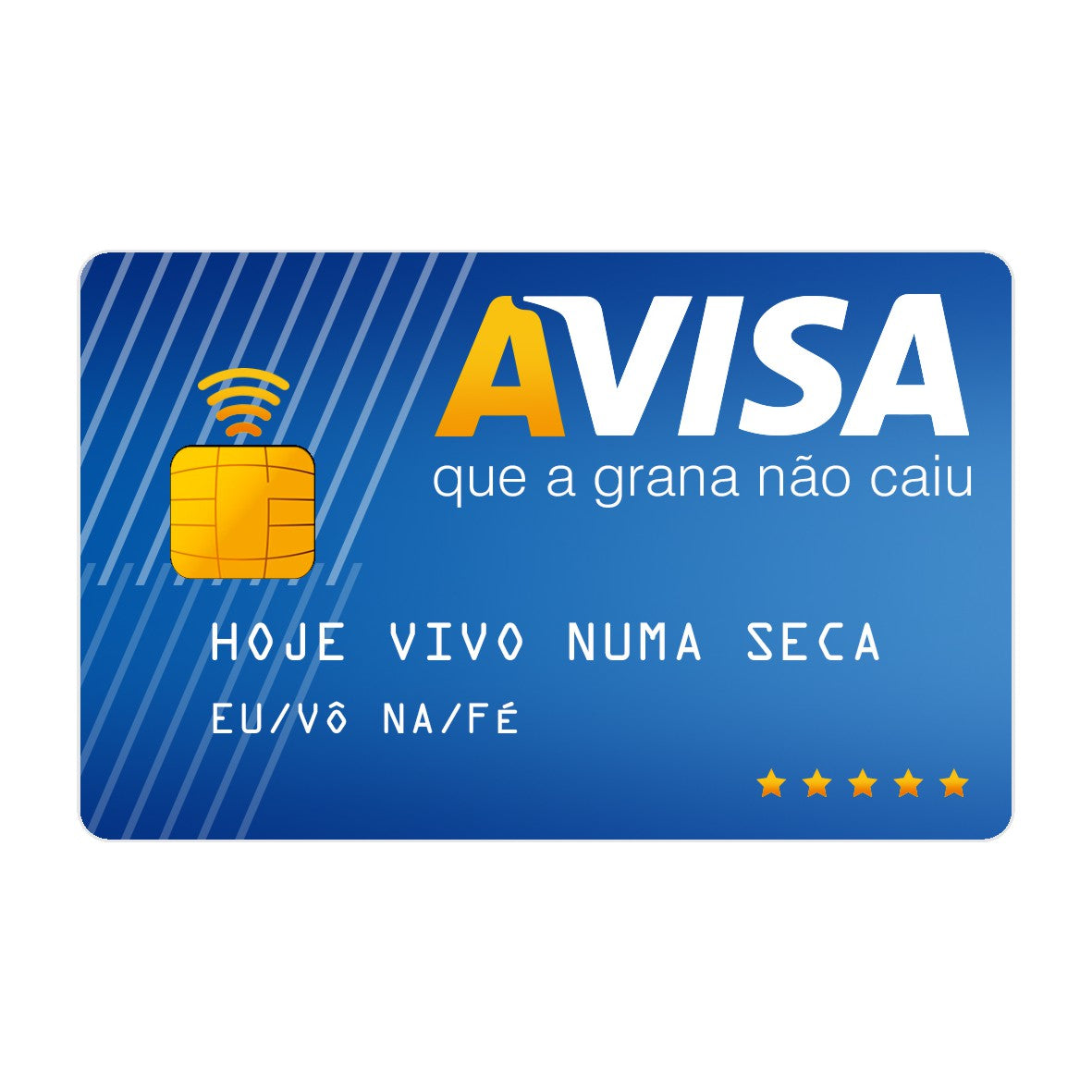 Adesivo Para Cartão - Avisa