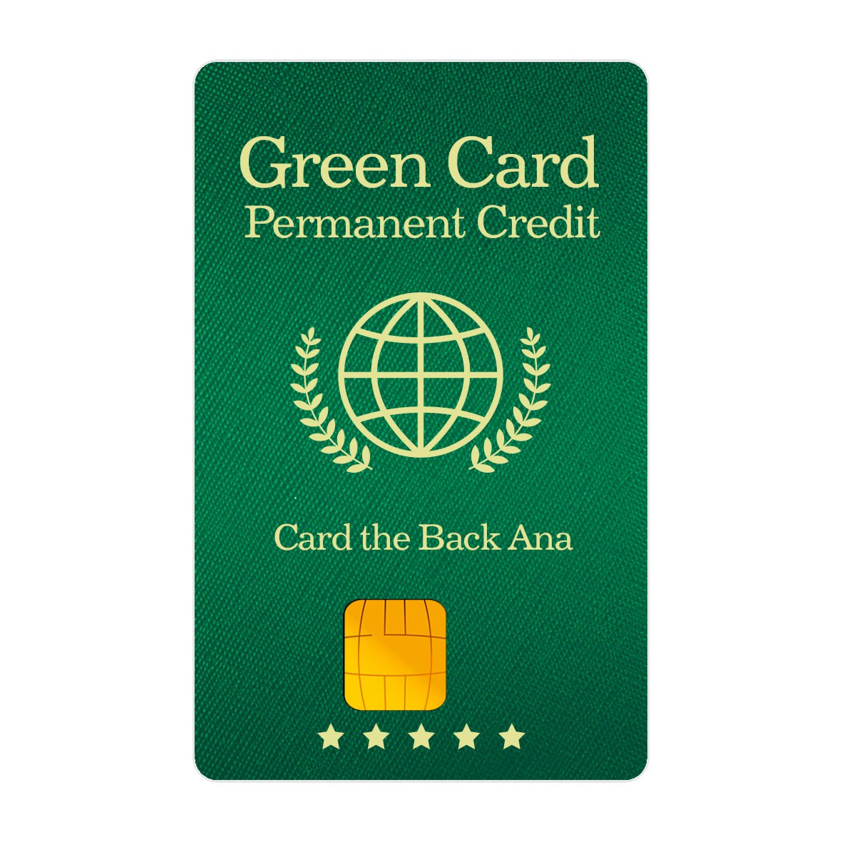 Adesivo Para Cartão - Green Card