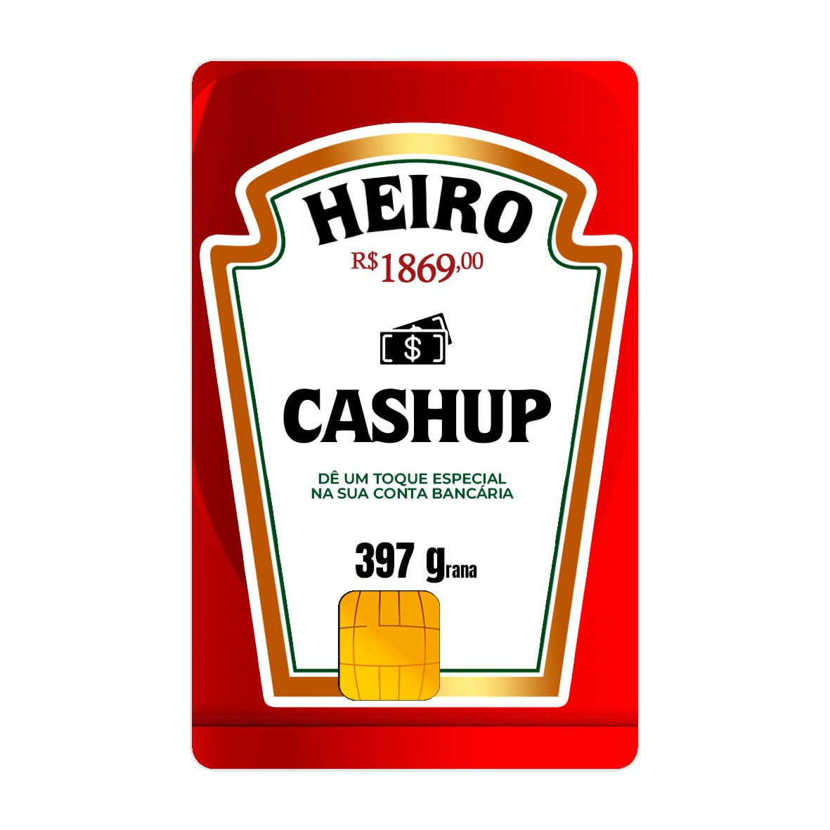 Adesivo Para Cartão - Heiro Cashup