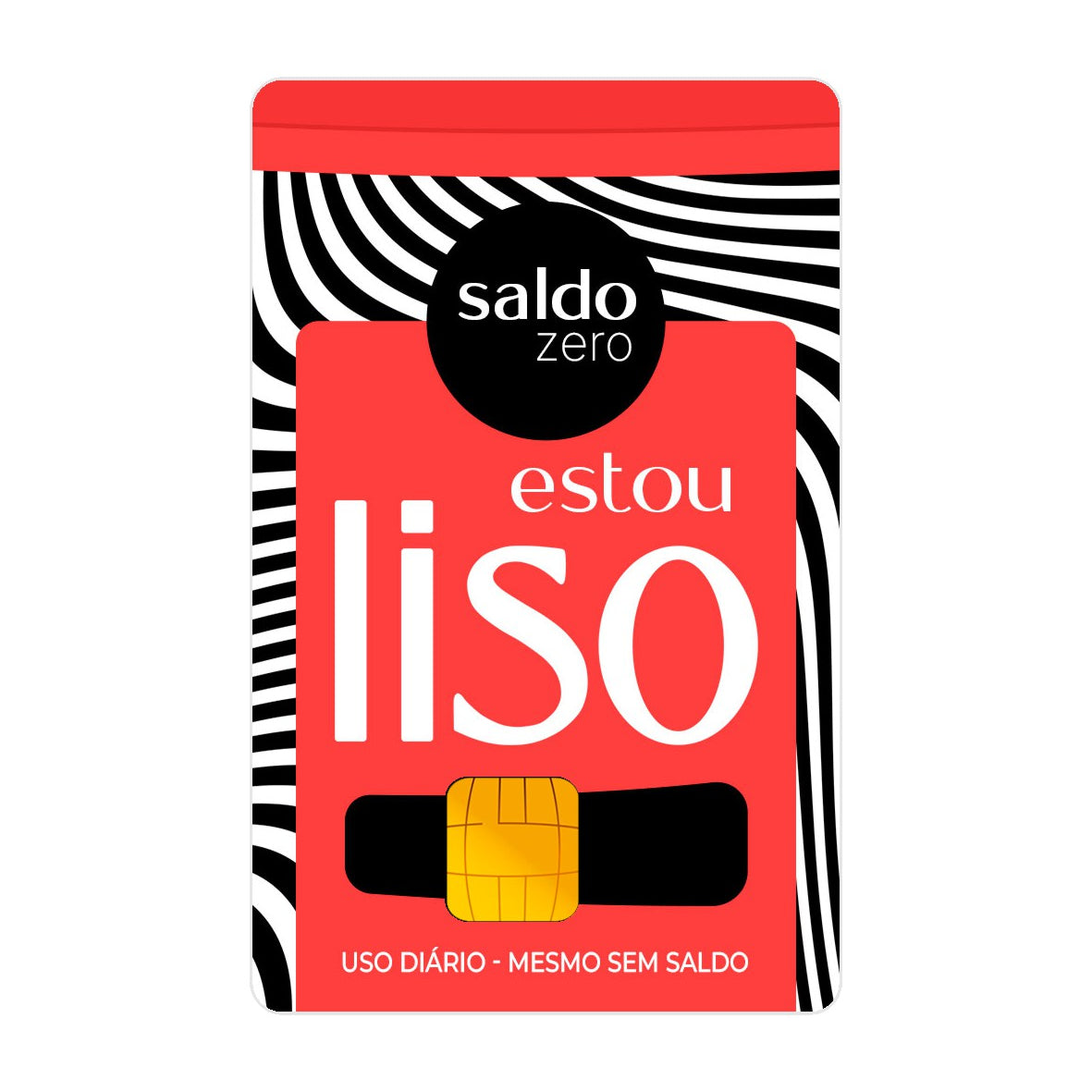 Adesivo Para Cartão - Estou Liso