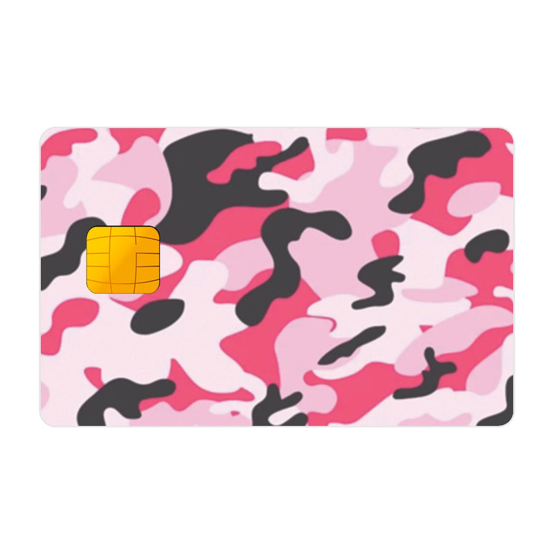 CAPACARD - Película Adesiva Para Cartão -  Camuflagem Rosa