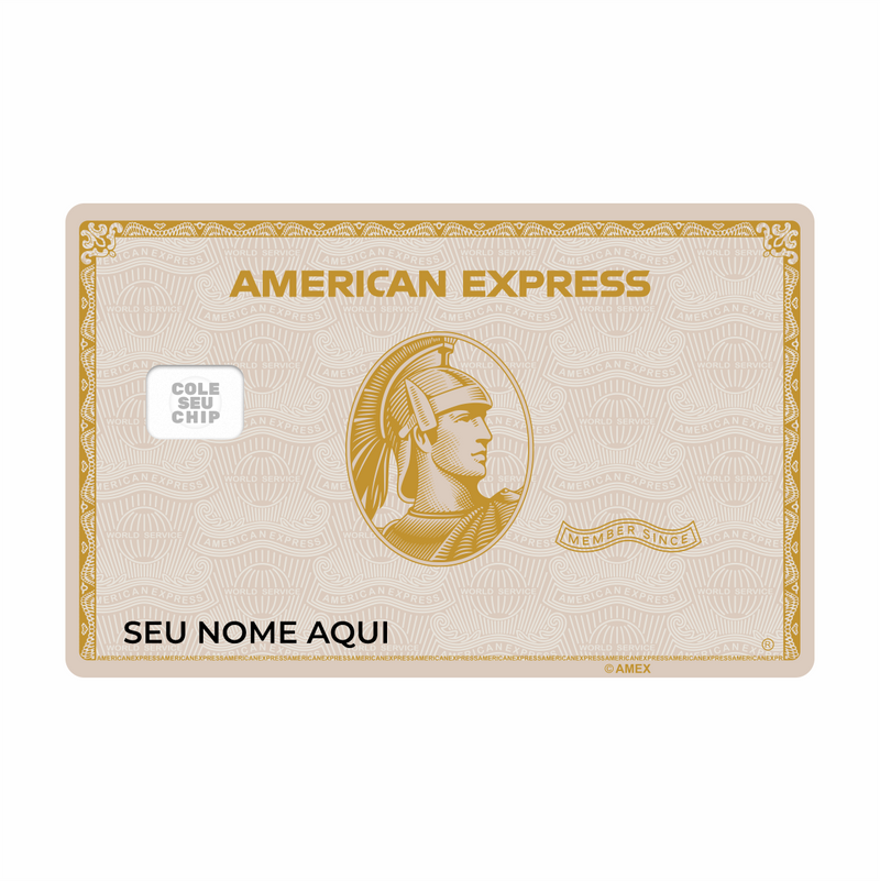 METACARD - Cartão De Plástico Com Impressão Digital UV - Amex White Gold