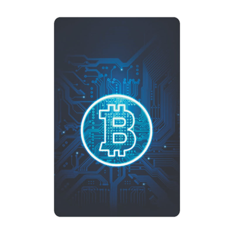 CAPACARD - Película Adesiva Para Cartão - Bitcoin Blue