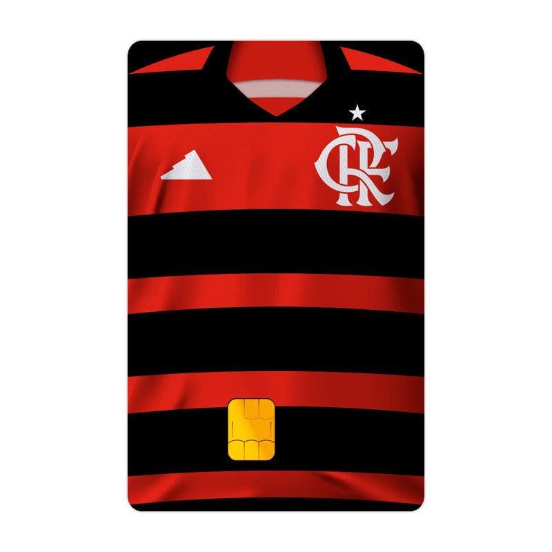 CAPACARD - Película Adesiva Para Cartão Frente e Verso - Manto Sagrado Flamengo