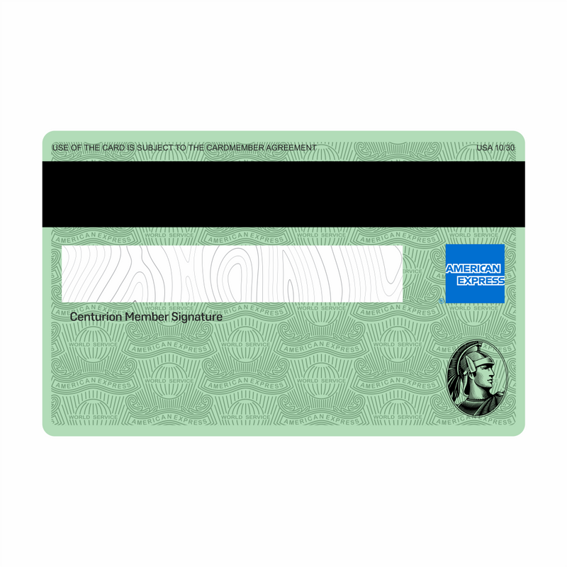 METACARD - Cartão De Plástico Com Impressão Digital UV - Amex Green